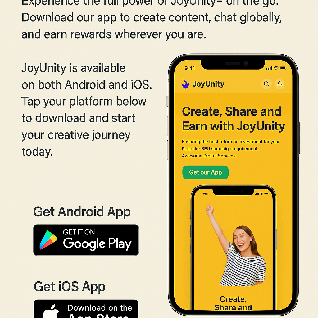 JoyUnity App Screenshot